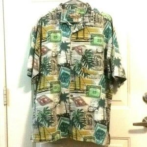 VINTAGE CARIBBEAN BLUES XL Hawaiian S/S Shirt